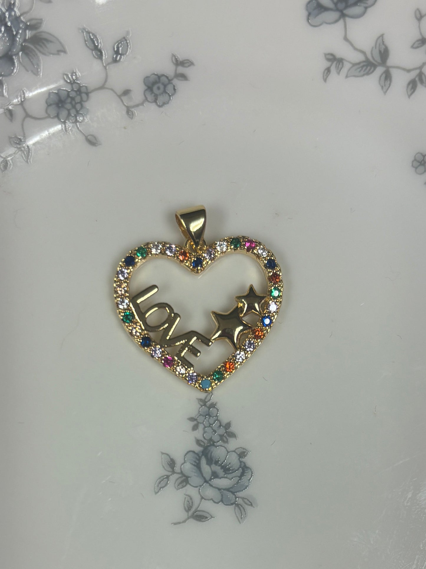 Gemmed Love Heart