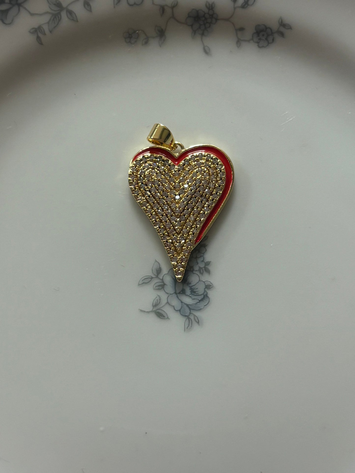 Red Bling Heart