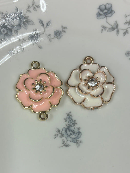 Large Enamel Flower